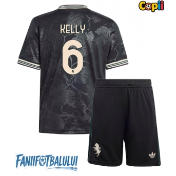 Juventus Lloyd Kelly #6 Echipament de Fotbal Replică 2025-26 Copii Treilea (+ Șorturi)